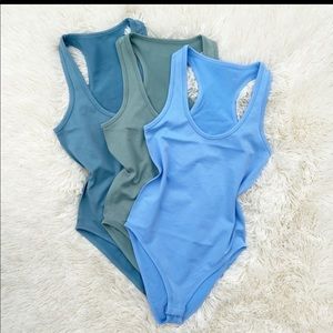 Just the light blue .